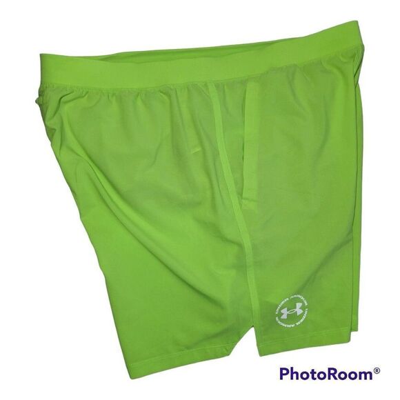 Under Armour Running Shorts Mens Size XXL 2XL UA Run Up The Pace 7" Yellow NWT - Picture 5 of 12